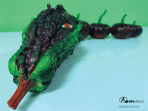 educational fall crafts Pumpkin Creatures sea serpent dragon